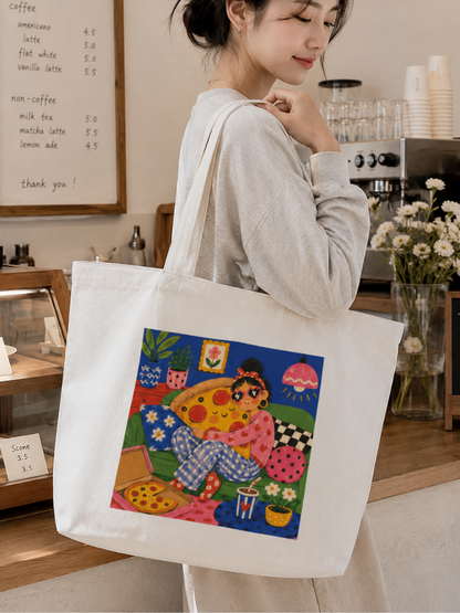 PIZZA HUG TOTE