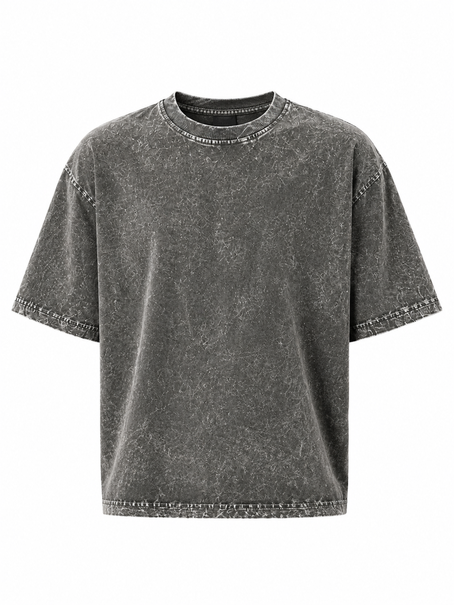 BOTTLE GREEN UNISEX ACID WASHED OVERSIZED TEE