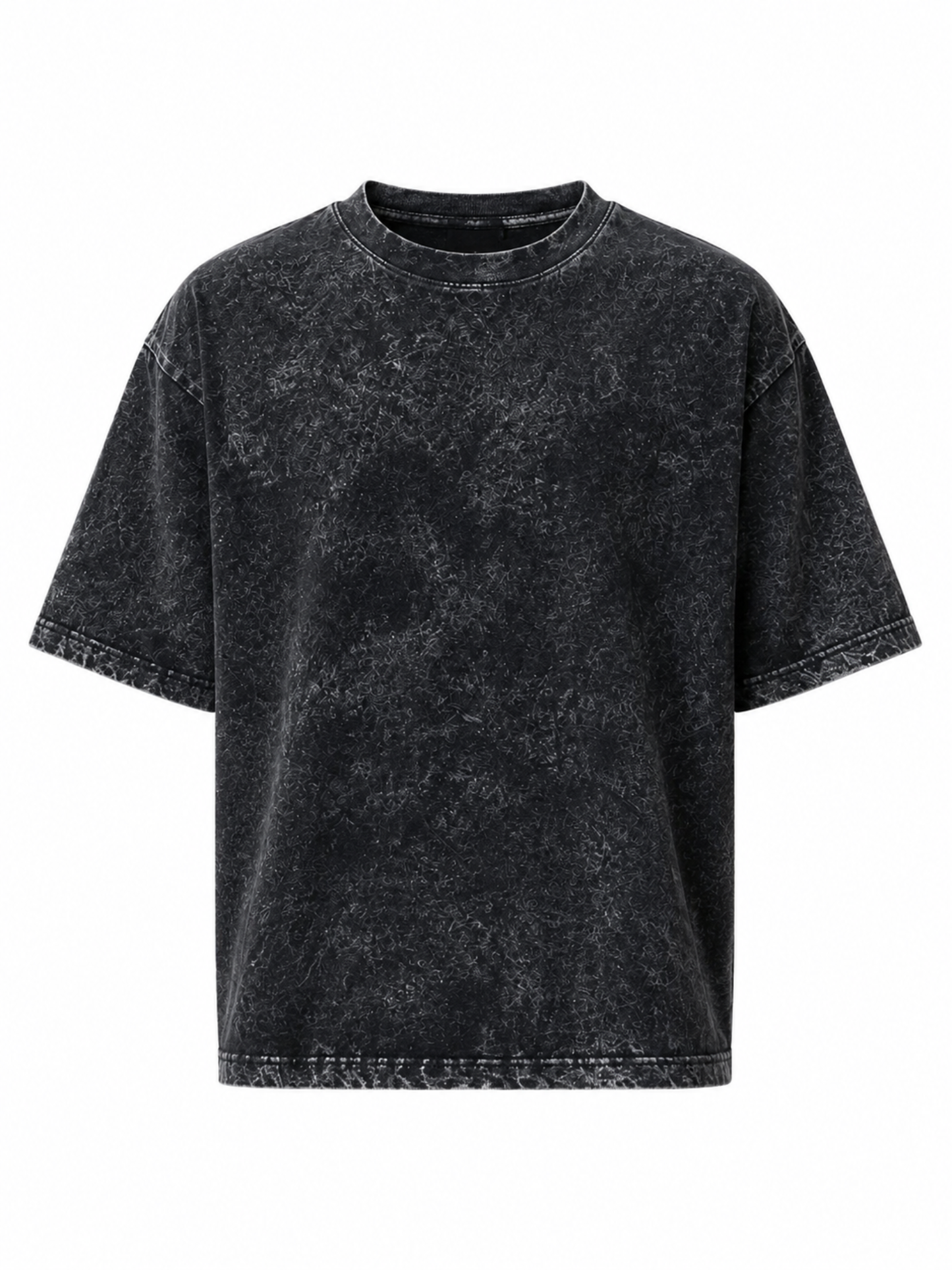 BLACK FADED UNISEX OVERSIZED TEE