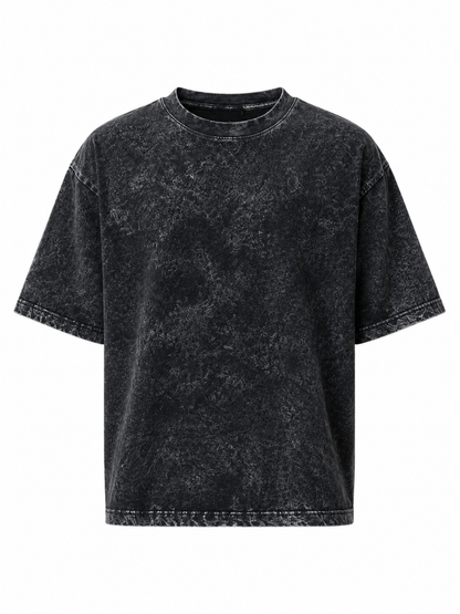 BLACK FADED UNISEX OVERSIZED TEE